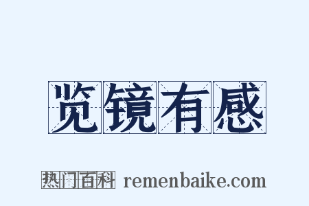 览镜有感是什么意思的图片